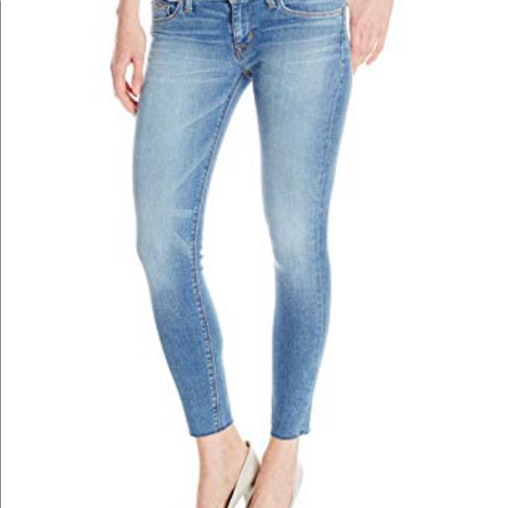 Hudson Krista Super Skinny Raw Hem Cropped